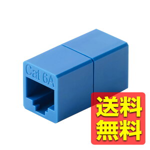 RJ45 ���p�R�l�N�^ Cat6A LAN�P�[�u�� ���� �A�_�v�^ UTP�d�l �u���[ LD-RJ45U6ABU / ELECOM �G���R�� �y���������z