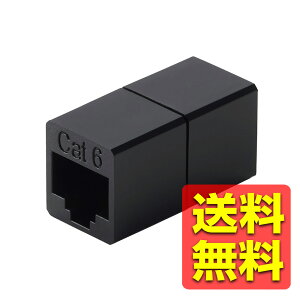 RJ45 ���p�R�l�N�^ Cat6A LAN�P�[�u�� ���� �A�_�v�^ UTP�d�l �u���b�N LD-RJ45U6BK / ELECOM �G���R�� �y���������z