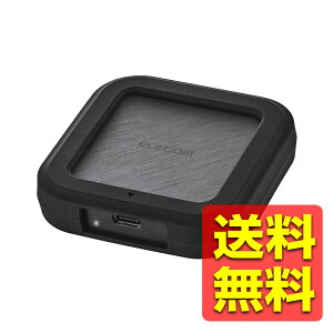 �O�t��SSD USB4(Version 1)�Ή� �����ʐM �t�@�����X�݌v Type-C 1TB �u���b�N ESD-EHC1000GBK / ELECOM �G���R�� �y���������z