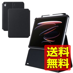 iPad Air 11�C���` (M3/M2) 2025/2024�N �P�[�X �J�o�[ ���i�K�������� �I�[�g�X���[�v/�I�[�g�E�F�C�N �\�t�g���U�[ �u���b�N �A�C�p�b�h �A�C�p�b�g �G�A TB-A25MWVH2BK / ELECOM �G���R�� �y���������z