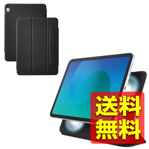 iPad Air 11�C���` (M3/M2) 10.9 (��5���� ��4����) �P�[�X �}�O�l�b�g�P�[�X �J�o�[ ���C�z�� �\�t�g���U�[�f�� �I�[�g�X���[�v/�E�F�C�N�Ή� �u���b�N �A�C�p�b�h �A�C�p�b�g �G�A TB-A25MWVPF2BK / ELECO