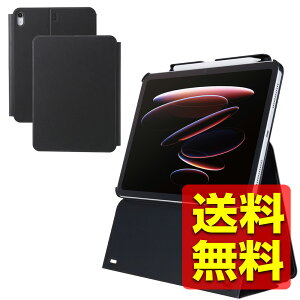 iPad A16 ��11���� 11�C���` 2025�N 10.9�C���` ��10���� 2022�N �P�[�X ���i�K�������� �I�[�g�X���[�v/�I�[�g�E�F�C�N �\�t�g���U�[ �u���b�N �A�C�p�b�h �A�C�p�b�g TB-A25RWVH2BK / ELECOM �G���R�� �y