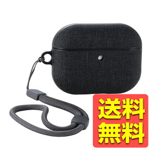 AirPods Pro 3 ��3���� 2025�N�p �t�@�u���b�N�^�b�`�P�[�X �Ռ��z�� �S���G�A�[�N�b�V�����ی� �J���r�i�t�� magsafe�[�d ���C�����X�[�d�Ή� �u���b�N �G�A�|�b�Y �v�� AVA-AP07CCBK / ELECOM �G���R�� 