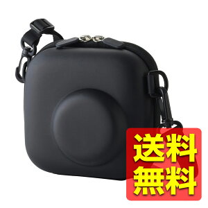 �`�F�L ���[�P�[�X �yinstax mini�V���[�Y�A12/40/41/90/99/EVO�Ή��z �{�̕ی� ���b�V���I�[�v���|�P�b�g �\�t�g���U�[ �V���v���f�U�C�� �X�g���b�v�t�� �t���b�g�e�N�X�`���[ �u���b�N IC-CCGPFLBK /