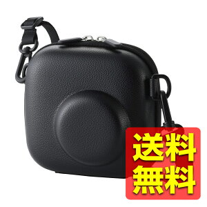 �`�F�L ���[�P�[�X �yinstax mini�V���[�Y�A12/40/41/90/99/EVO�Ή��z �{�̕ی� ���b�V���I�[�v���|�P�b�g �\�t�g���U�[ �V���v���f�U�C�� �X�g���b�v�t�� �G���{�X�e�N�X�`���[ �u���b�N IC-CCGPTXBK /