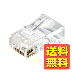 RJ45 ���p�R�l�N�^ Cat5e LAN�P�[�u�� �A�_�v�^ �c���܂�h�~ �P���E������ ���Ή� UTP�d�l 100���� �N���A LD-RJ45T100V2 / ELECOM �G���R�� �y���������z