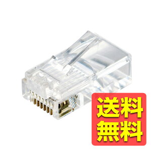 RJ45 ���p�R�l�N�^ Cat5e LAN�P�[�u�� �A�_�v�^ �P���E������ ���Ή� UTP�d�l 10���� �N���A LD-RJ45T10A2 / ELECOM �G���R�� �y���������z