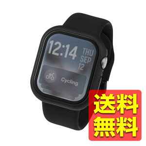 �A�b�v���E�H�b�` �J�o�[ Apple Watch �ی�P�[�X 42mm [Apple Watch Series 11/10 �Ή�] �t���J�o�[ Gorilla(R)�K���X 10H ���� �w��h�~ ��U�h�~ �u���b�N �S�ʕی� AW-25BFCGOBK / ELECOM �G���R�� �y���������z