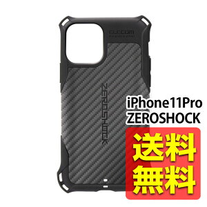 iPhone11 Pro P[X ZEROSHOCK [VbN TPUf Ռz ACtH[ 11v [̏Ռ{̂] ubN PMWA19BZEROGBK / ELECOM GR yz