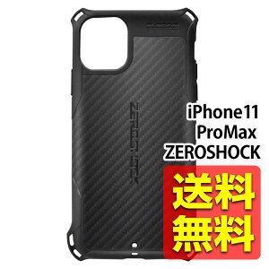 iPhone 11 Pro Max �P�[�X ZEROSHOCK TPU�f�� �Ռ��z�� [�������̏Ռ�����{�̂����] �u���b�N PMWA19DZEROGBK / ELECOM �G���R�� �y���������z