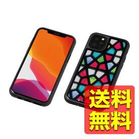 iPhone11 Pro ケース カバー Hybrid Case Etanze（エタンゼ） for iPhone 11 Pro ハイブリッドケース (ステンドグラス2)アイフォン アイフォーン アイホン 11プロ 背面ガラス DCS-IPE19SST2 / Deff ディーフ 【送料無料】