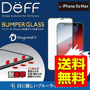 iPhoneXs Max KXtB tیtB KX ʃtB^[ tC S tJo[ BUMPER GLASS }bNX 6.1C` / ACtH ACtH[ Dragontrail hSgC u[