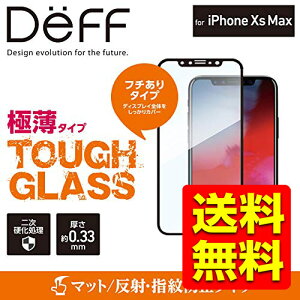 iPhoneXs Max KXtB tیtB KX ʃtB^[ tC TOUGH GLASS }bNX 6.1C` / ACtH ACtH[ ACz ubN }bg ˖h~ h fBX