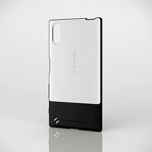 Xperia XZs / XZ �P�[�X TOUGH SLIM �^�t�X���� �z���C�g �G�N�X�y���A �\�j�[ PM-XXZSTSWH / ELECOM �G���R�� �y���������z