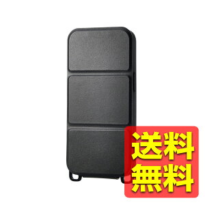 iPhone 16e �P�[�X ���U�[ �J�o�[ �}�O�l�b�g �c�J���t���b�v �Ռ��z�� �V�����_�[�X�g���b�v�z�[���t �X�^���h�@�\�t �u���b�N PM-A25SPLFYTBK / ELECOM �G���R�� �y���������z