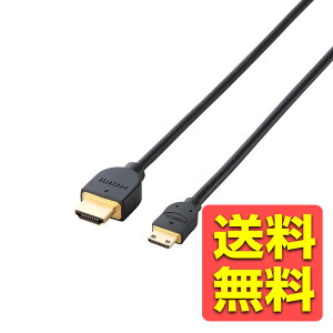 HDMIP[u mini HDMI 2m ^ubgPCp HDMI (^CvAE19s) - HDMI~j (^CvCE19s) TB-HD14EM20BK / ELECOM GR yz