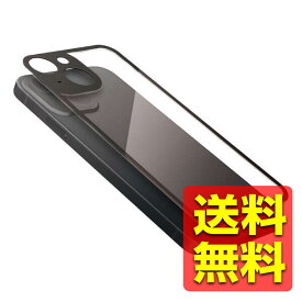 iPhone13mini 背面保護 アクリルパネル カメラ周り保護 フレームカラー クリア×ブラックフレーム PM-A21AFLGGUFBK / ELECOM 【送料無料】