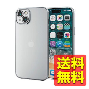 iPhone 15 Plus �p �P�[�X �\�t�g �J�o�[ �J���������Y�ی�݌v ���^���b�N���H �w�ʃN���A �Ɍ��݌v �v���`�i�V���o�[ PM-A23BUCTMKSV / ELECOM �G���R�� �y���������z