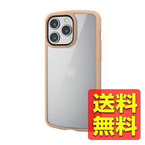 iPhone 15 Pro Max �p �P�[�X �n�C�u���b�h �J�o�[ �Ռ��z�� �y�� ���^ �J��������ی� �X�g���b�v�z�[���t TOUGH SLIM LITE �J�t�F�I�� PM-A23DTSLFCBE / ELECOM �G���R�� �y���������z