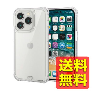 iPhone 14 Pro �P�[�X �J�o�[ �n�C�u���b�h �t�H���e�B�� �Ռ��z�� �X�g���b�v�z�[���t �t�B�����t ���ϖh�~ ZEROSHOCK �N���A �A�C�t�H�� �A�C�z�� PM-A22CZEROT2CR / ELECOM �G���R�� �y���������z