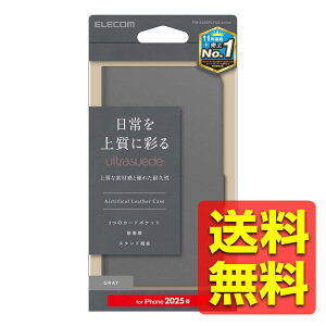 iPhone 16e P[X U[ Jo[ 蒠^ }Olbg tbv Ռz X^h@\t XG[h J[hP[X@\t O[ ACtH[ ACtH[ PM-A25SPLFUSGY / ELECOM GR y