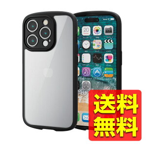 iPhone 15 Pro p P[X nCubh Jo[ ϏՌ y ^ JYی݌v Xgbvz[t wʃNA TOUGH SLIM LITE Ɍی ubN ACtH ACz15v PM-A23CTSLFCKBK / ELE