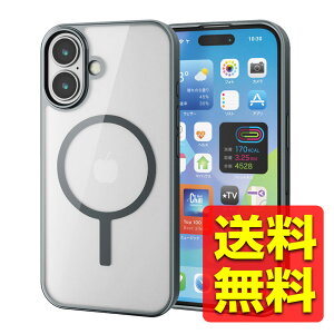 iPhone 16 P[X nCubh Ռz JYی݌v ͋zCX[dΉ dx5H `R[O[ ACtH ACzACtH[ PM-A24AMAG03GY / ELECOM GR y