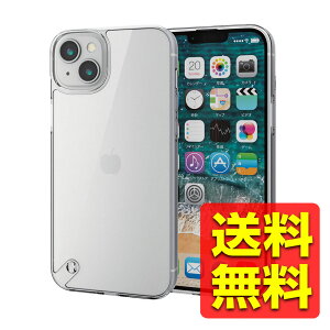iPhone 14 Plus �P�[�X �J�o�[ �n�C�u���b�h �ϏՌ� ���Ռ��z�� �X���� �X�g���b�v�z�[���t ������ �ɂݐ݌v �N���A PM-A22BHVCKCR / ELECOM �G���R�� �y���������z