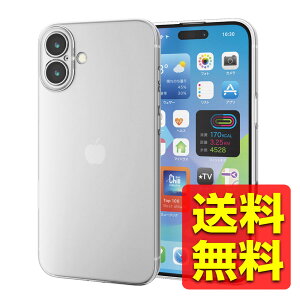 iPhone 16 Plus �P�[�X �\�t�g �J�o�[ �J���������Y�ی�݌v �Ɍ��ی� �N���A PM-A24BUCTKCR / ELECOM �G���R�� �y���������z