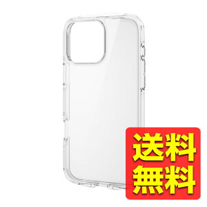 iPhone 16 Pro Max �P�[�X �n�C�u���b�h �Ռ��z�� �y�� ���^ �X�g���b�v�z�[���t �d�x5H TOUGH SLIM LITE �N���A PM-A24DTSLACR / ELECOM �G���R�� �y���������z