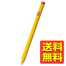 タッチペン スタイラスペン 充電式 USB Type-C 充電 傾き感知 誤作動防止 磁気吸着 ペン先1.5mm 握りやすい三角形 ペン先交換可 オートスリープ機能 イエロー タイプC P-TPACSTEN02YL / ELECOM エレコム 【送料無料】