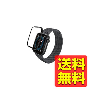 AbvEHb` KX tB y Apple Watch SE 2 / SE / Series 6 44mm Ή z Sʕی \ʍdx10H  t[t wh~ ubN X}[gEHb` AW-23DFLGFALBK / ELECOM GR y