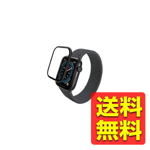 AbvEHb` KX tB y Apple Watch SE 2 / SE / Series 6 44mm Ή z Sʕی \ʍdx10H  ɔ 0.15mm t[t ubN X}[gEHb` AW-23DFLGS2R / ELECOM GR y