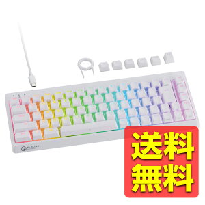 ���s�b�h�g���K�[ �Q�[�~���O�L�[�{�[�h V custom VK600A �L�� ���E�� ���C���A�i���O���m�X�C�b�`���� �e���L�[���X 65���T�C�Y �z���C�g TK-VK600AWH / ELECOM �G���R�� �y���������z