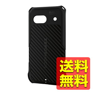 Google Pixel 8a �P�[�X �\�t�g �J�o�[ ����ɂ����O���b�v�e�N�X�`���[ �J���������Y�ی�݌v ���C�����X�[�d�� �X�g���b�v�z�[���t ZEROSHOCK �u���b�N PMWP241ZEROGBK / ELECOM �G���R�� �y���������z