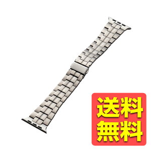 �A�b�v���E�H�b�` Apple Watch �o���h �y49mm 45mm 44mm 42mm / Ultra 3/2Ultra, SE3/2/SE, 11 10 9 8 7 6 5 4 3 2 1 �Ή��z �`�^�� �X�e�����X ���� �O�܂�v�b�V���� �V���o�[ AW-49BDTITSV / ELECOM �G���R�� �y��������