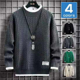 セーター 冬服 メンズ ニット シンプル ニットセーター カジュアル 無地 暖かい 防寒 おしゃれ プルオーバー トップス 厚手 大きいサイズ ハイネック メンズ