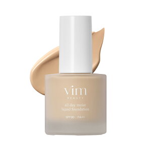 �yvim BEAUTY �����zall day moist liquid foundation SPF30 PA++ 30mL ���L�b�h�t�@���f ����ɂ��� ���ɋ��� �e�J��Ȃ� �}�X�N�ɂ��Ȃ� �f���� �}������ ���L�b�h�t�@���f�[�V���� ���C�N �R�X�� ���ϕi