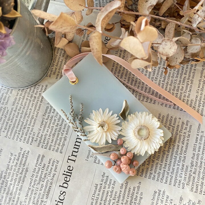 楽天市場 ブルー ボタニカルサシェ 火を使わないアロマキャンドル アロマサシェ アロマワックスサシェ 香り ジャスミン ギフト プレゼント お見舞い お土産 プチギフト フローラル ドライフラワー プリザーブドフラワー ボタニカル 誕生日 記念品 夏ギフト 初盆 Vin