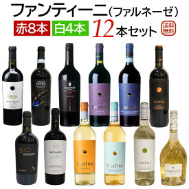 ファンティーニ（ファルネーゼ） 赤・白12本セット(赤8本・白4本) 【送料無料】【ワインセット】