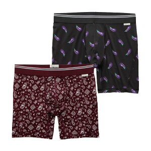 �A�����J���C�[�O�� AMERICAN EAGLE �����Y Men's �{�N�T�[�p���c ���� 2���Z�b�g AEO 6 Ultra Soft Boxer Brief 2-Pack �҉�15cm���f�� �o�[�K���f�B �y�C�Y���[ �u���b�N �i�X