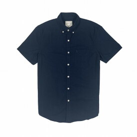 アメリカンイーグル AMERICAN EAGLE メンズ Men's 半袖 オックスフォード シャツ AE Short-Sleeve Oxford Button-Up Shirt ネイビー Navy