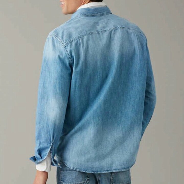 Denim shirt eagle star デニム Bike Star デニム長袖シャツ M ライトブルー - メルカリ