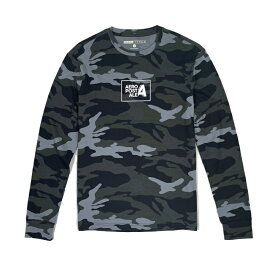 エアロポステール AEROPOSTALE メンズ Men's 長袖 Tシャツ ロンT Long Sleeve Stacked Box Logo Camo Graphic Tee 迷彩 カモフラージュ