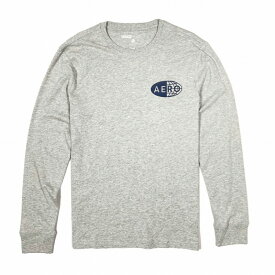 エアロポステール AEROPOSTALE メンズ Men's 長袖 Tシャツ ロンT Long Sleeve Aero Global Brand Graphic Tee ライトヘザーグレー