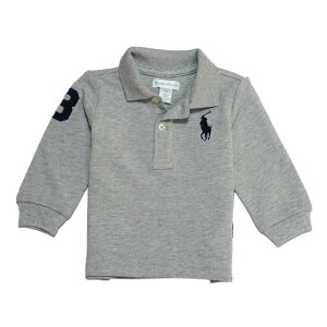 �����t���[���� RALPH LAUREN �x�r�[ �j�̎q ���� �|���V���c Cotton Mesh Polo Shirt �A���h�[�o�[ �w�U�[ Andover Heather