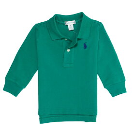 ラルフローレン RALPH LAUREN ベビー 男の子 長袖 ポロシャツ Cotton Mesh Long-Sleeve Polo ペルシアン グリーン Persian Green