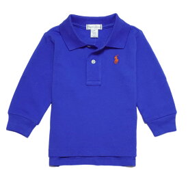 ラルフローレン RALPH LAUREN ベビー 男の子 長袖 ポロシャツ Cotton Mesh Long-Sleeve Polo バークレー ブルー Barclay Blue