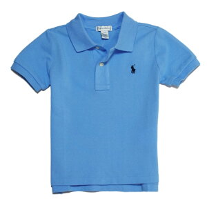 �����t���[���� RALPH LAUREN �x�r�[ �j�̎q ���� �|���V���c Cotton Mesh Polo Shirt �`���^�� �u���[ Chatham Blue