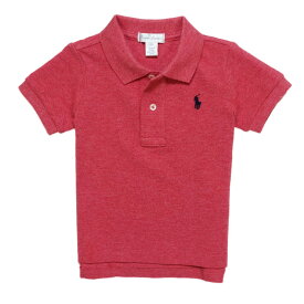 ラルフローレン RALPH LAUREN ベビー 男の子 ポロシャツ Cotton Mesh Polo Shirt サーモン ヘザー Salmon Heather